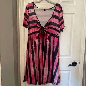 Pink striped dress